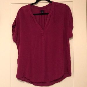 Magenta Dolman Top
